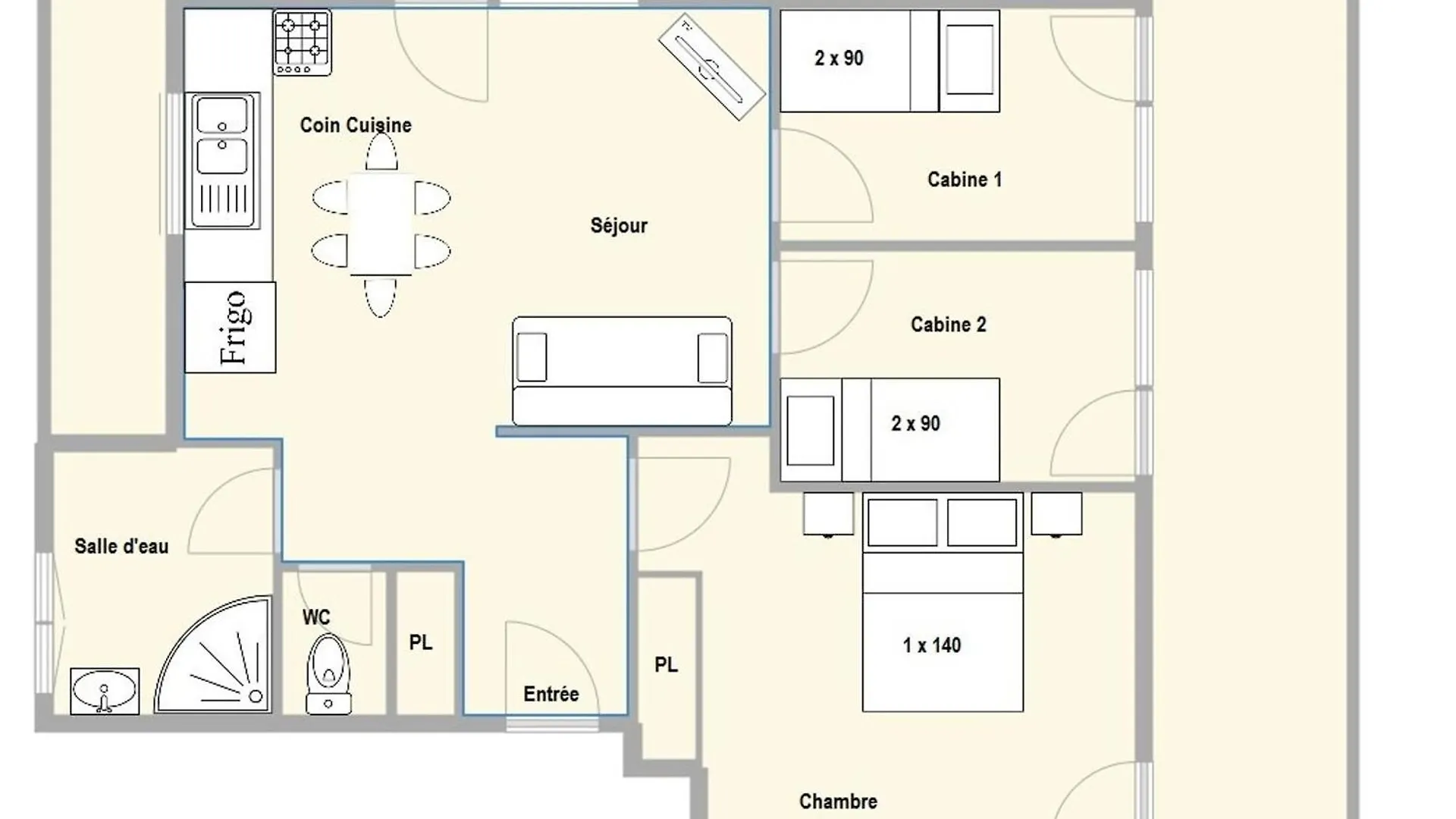 Appartement Cozy 2 Pieces Cabines A 300M Des Pistes - 6 Pers - Crest-Voland - Fr-1-595-85 France